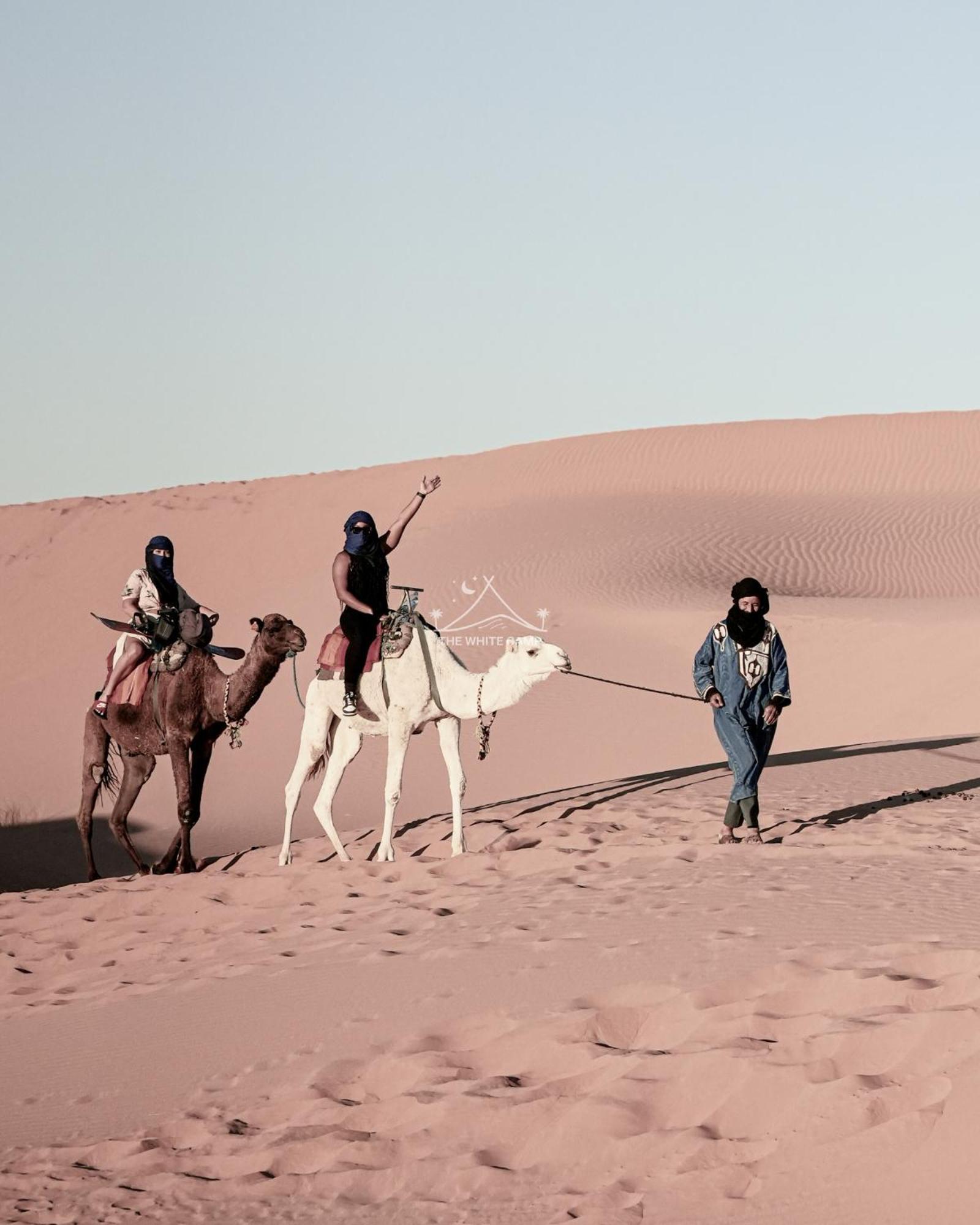 The White Camp - Your Merzouga Luxury Desert Camp & Erg Chebbi Dunes Camel Riding Eksteriør billede